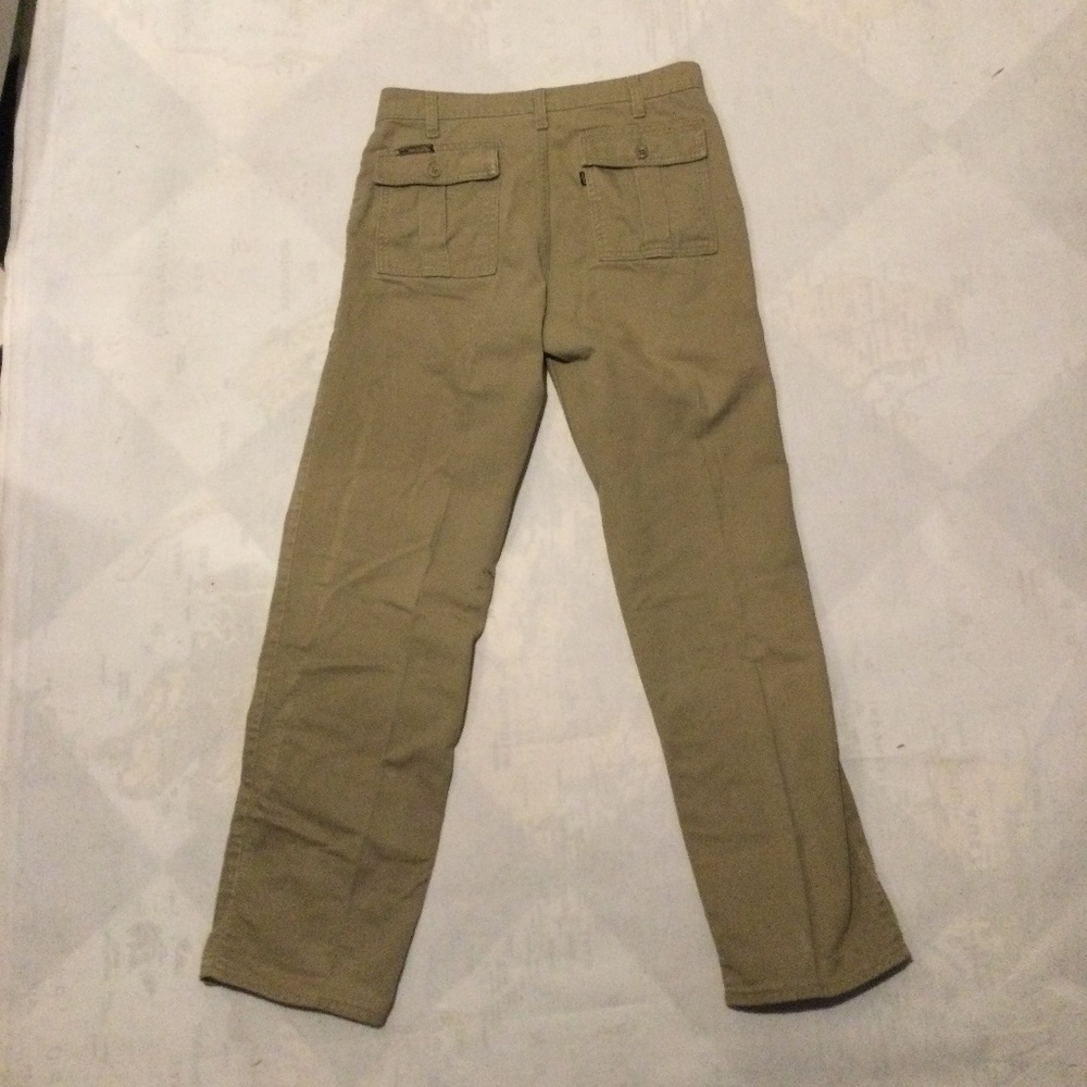‘70s stains Levi’s 541 31x30 khaki Movin’ On chinos twill ‘76-‘81